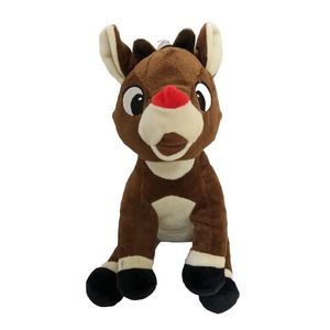 Rudolph The Red Nose Reindeer Plush Stuffed Dog Pet Toy New Christmas Gift